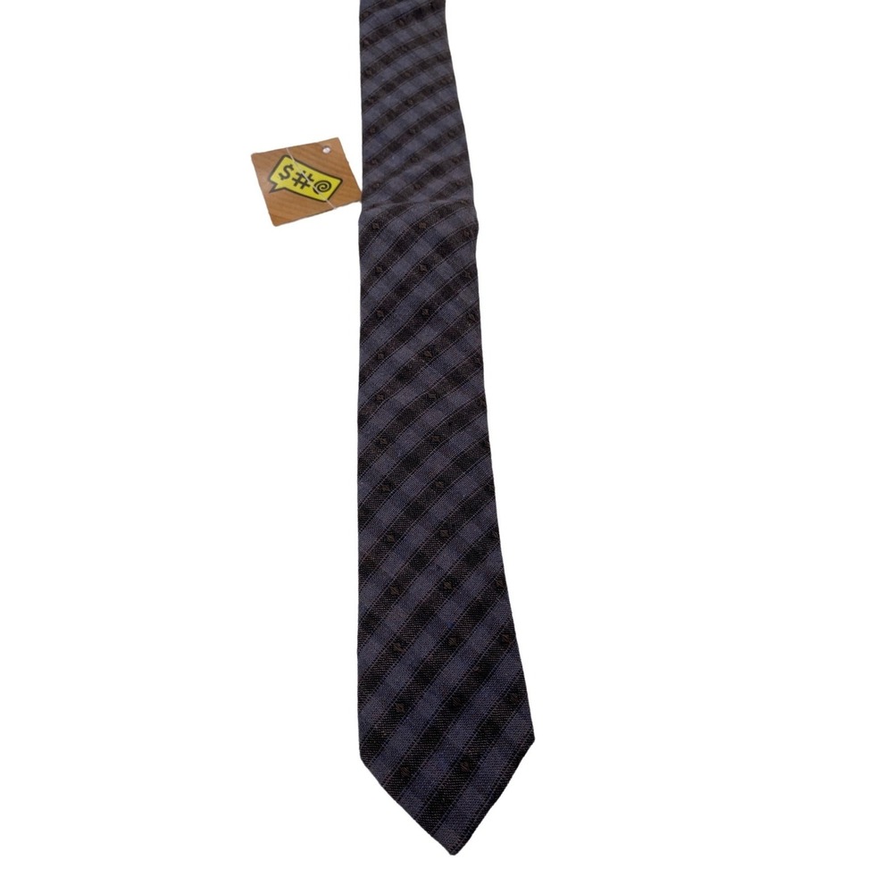 Skinny Tie Madness Mens Striped Tie Multicolor 100% Cotton SKM3228